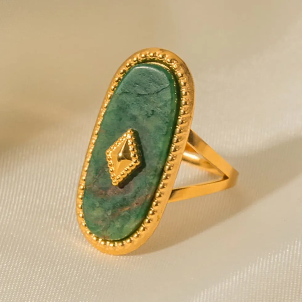 Jade Ring - Vintage sold by Mason & Madison Co. product image thumbnail 2