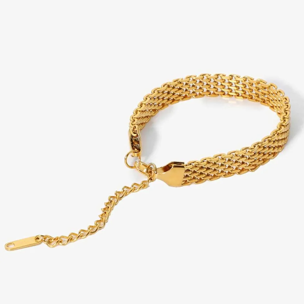 Gold Chain Bracelet sold by Mason & Madison Co. product image thumbnail 5
