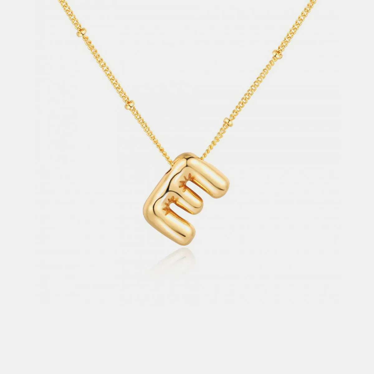 18K Gold Letter Pendant Necklace sold by Mason & Madison Co. product image thumbnail 5