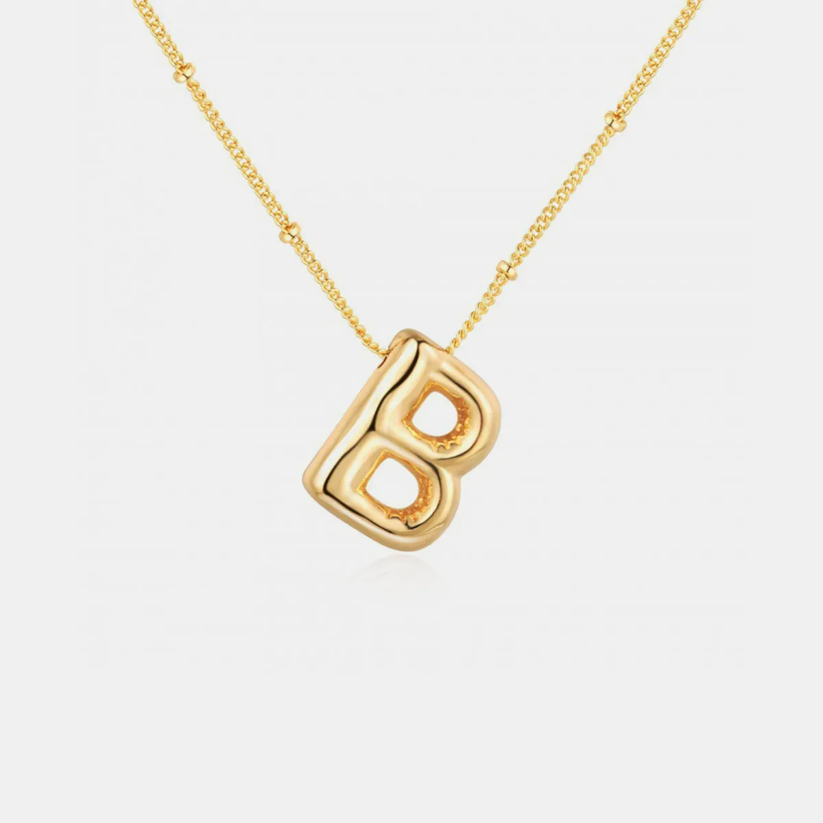 18K Gold Letter Pendant Necklace sold by Mason & Madison Co. product image thumbnail 2