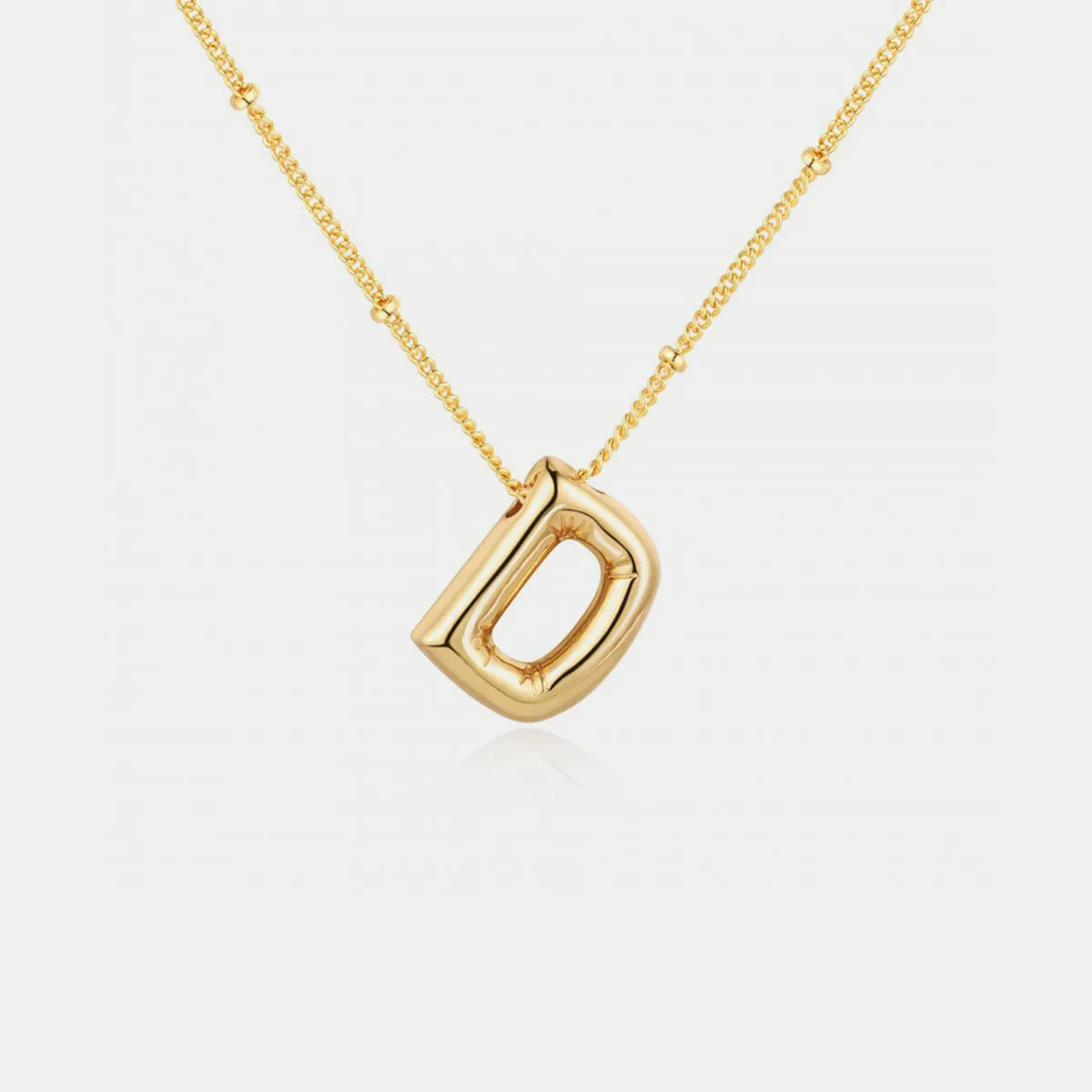 18K Gold Letter Pendant Necklace sold by Mason & Madison Co. product image thumbnail 4