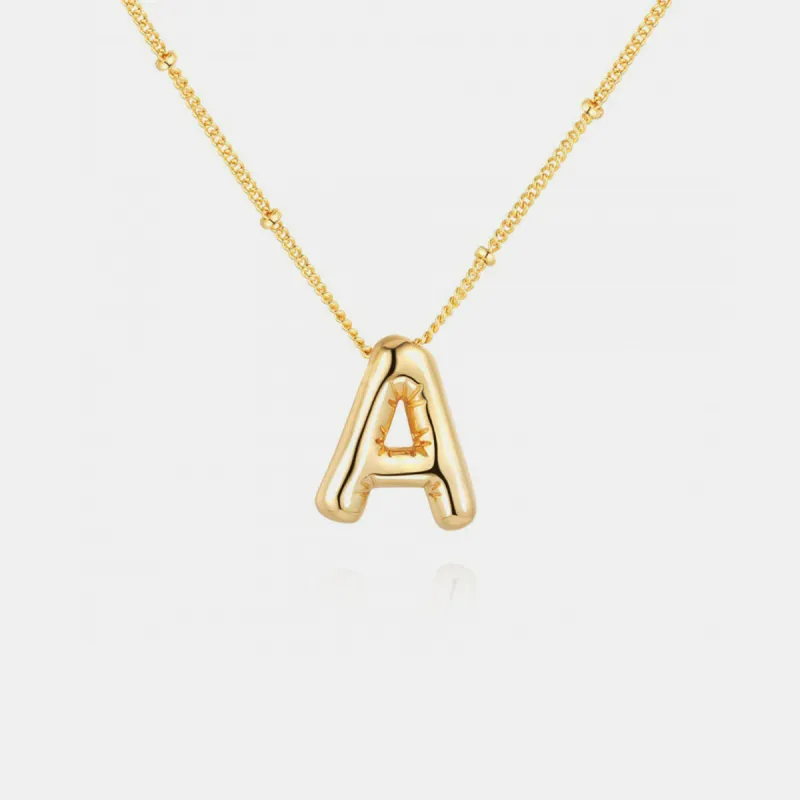 18K Gold Letter Pendant Necklace sold by Mason & Madison Co.