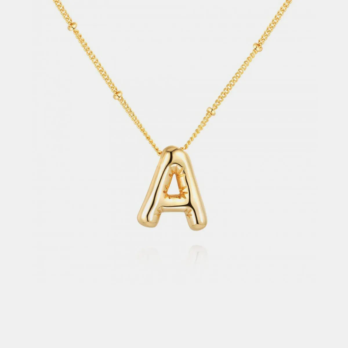 18K Gold Letter Pendant Necklace sold by Mason & Madison Co.