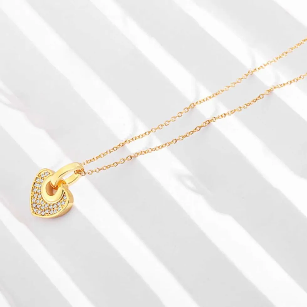 Diamonds Heart Pendant Necklace sold by Mason & Madison Co. product image thumbnail 3