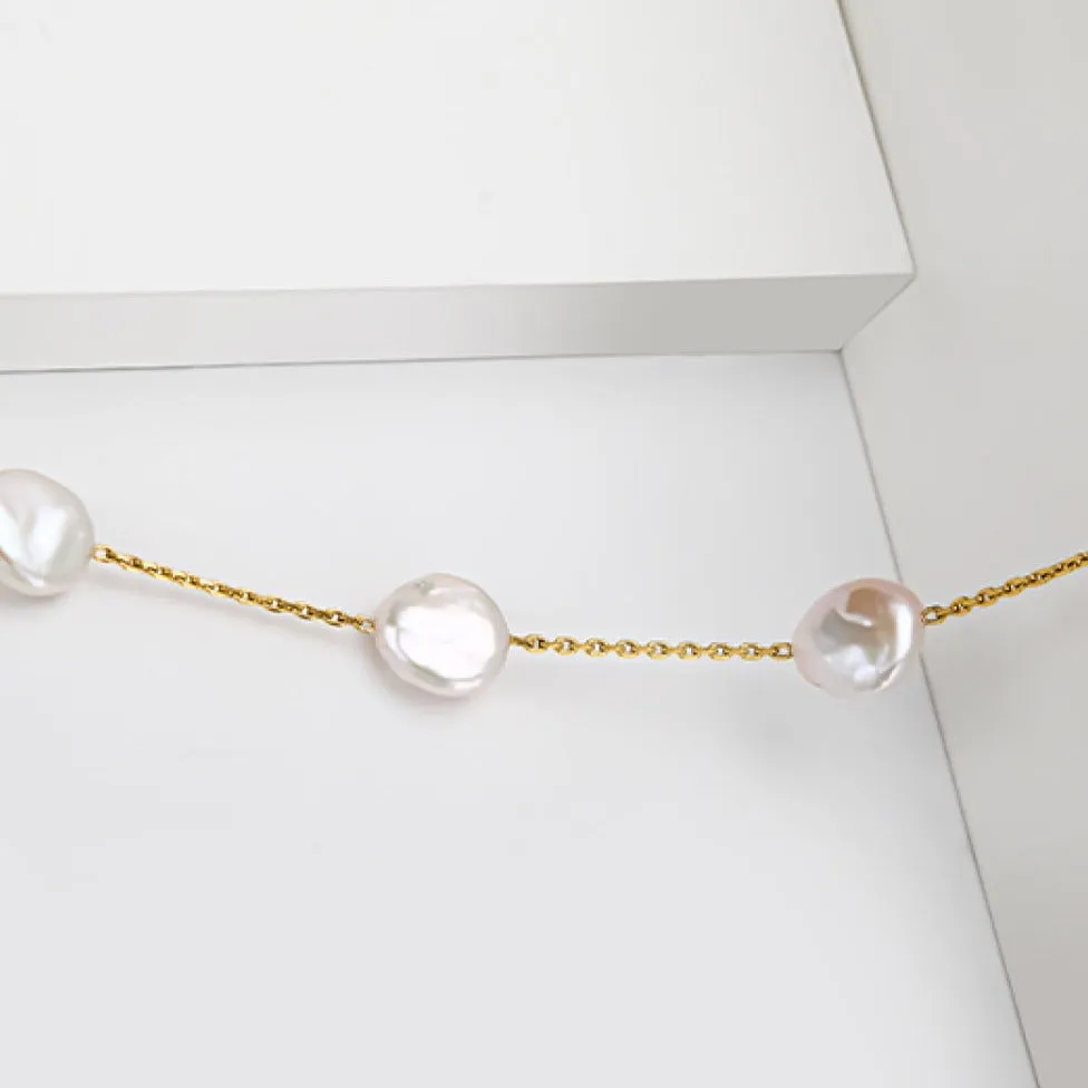 Pearl Chain Necklace sold by Mason & Madison Co. product image thumbnail 5