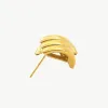 Gold Stud Earrings with Line sold by Mason & Madison Co.