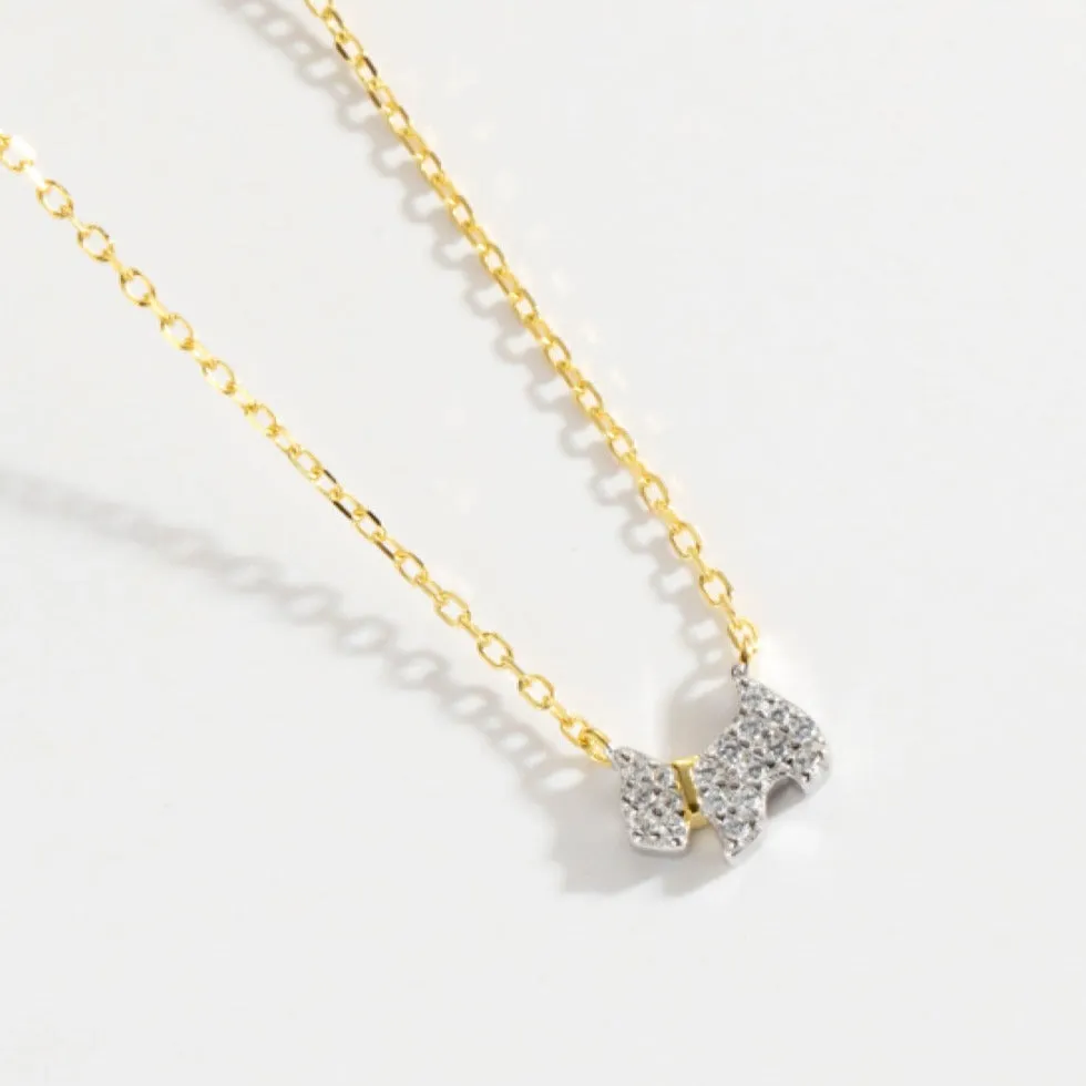 Diamond Puppy Pendant Necklace sold by Mason & Madison Co. product image thumbnail 5