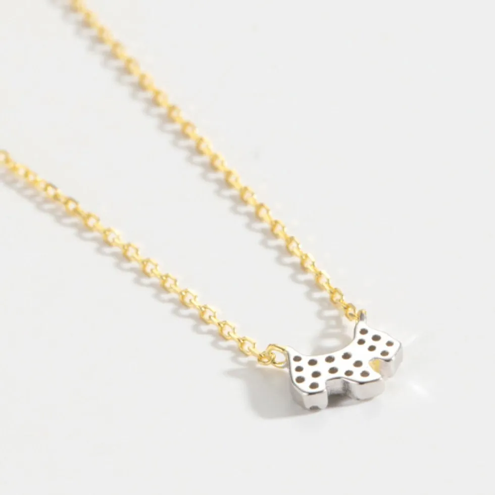 Diamond Puppy Pendant Necklace sold by Mason & Madison Co. product image thumbnail 4