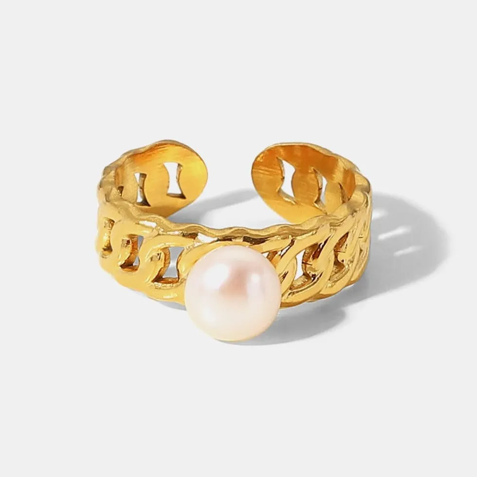 Pearl Open Ring - MADISON PEARL DUET™ sold by Mason & Madison Co. product image thumbnail 2