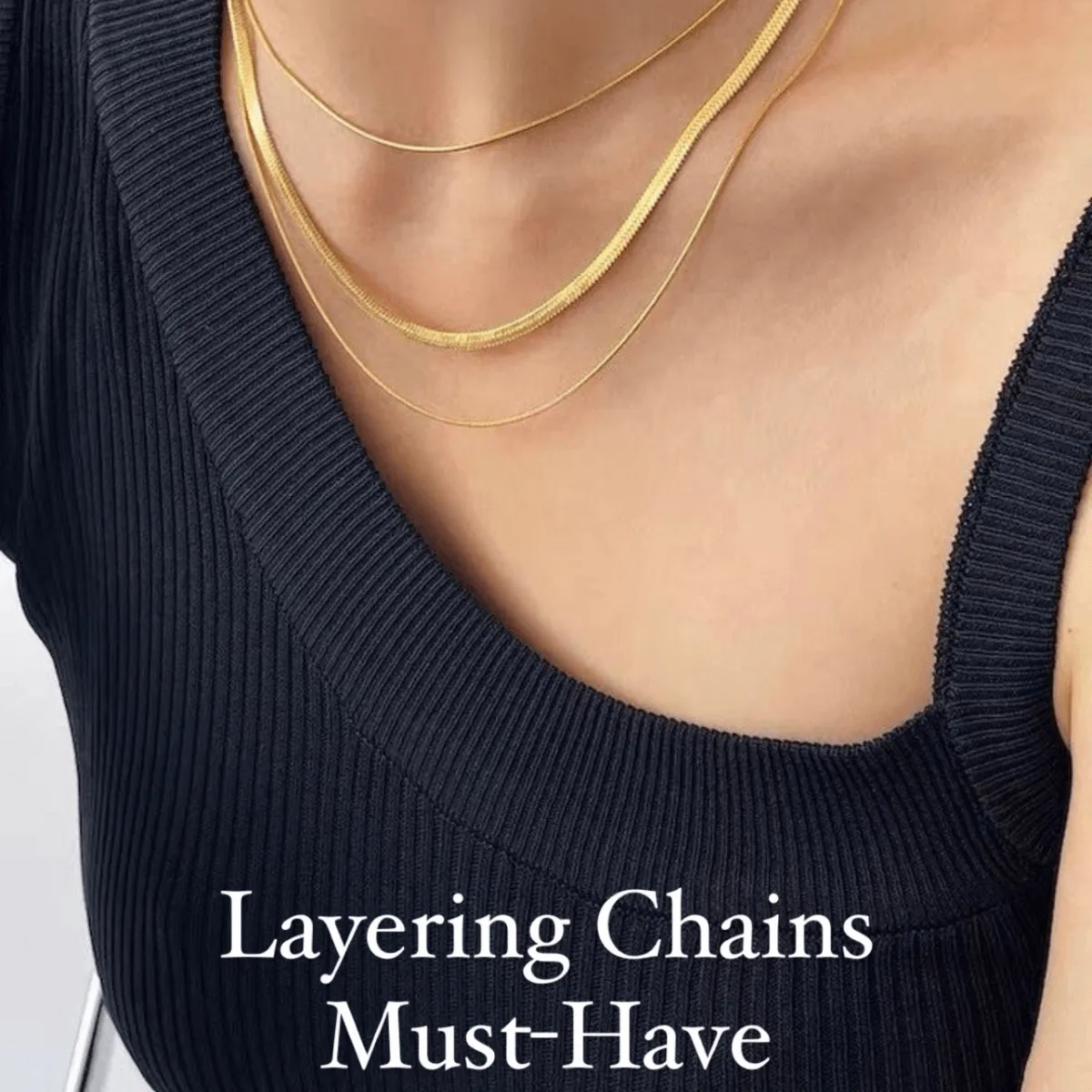 Triple-Layered Chain Necklace sold by Mason & Madison Co. product image thumbnail 2