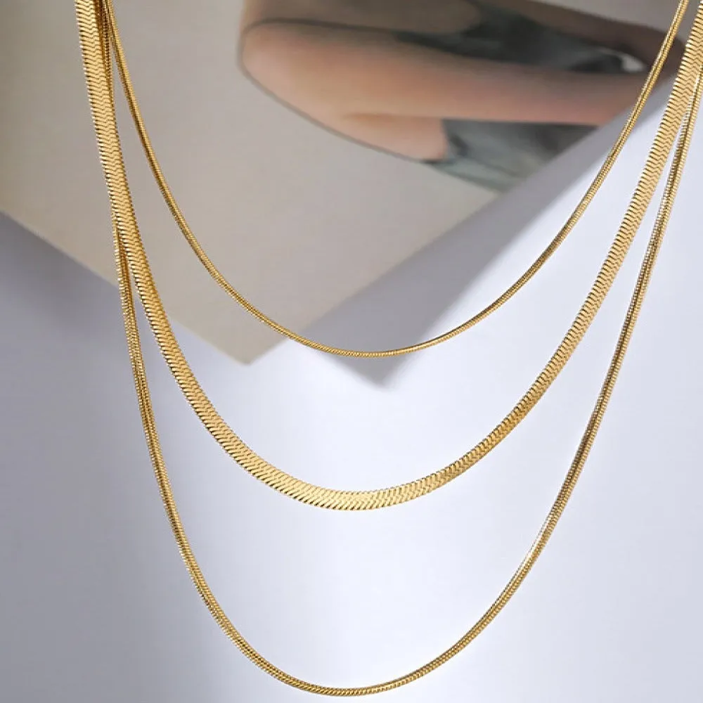Triple-Layered Chain Necklace sold by Mason & Madison Co. product image thumbnail 3