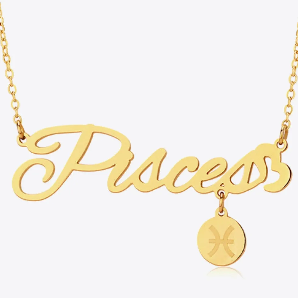 18K Gold Zodiac Constellation Pendant Necklace sold by Mason & Madison Co. product image thumbnail 3