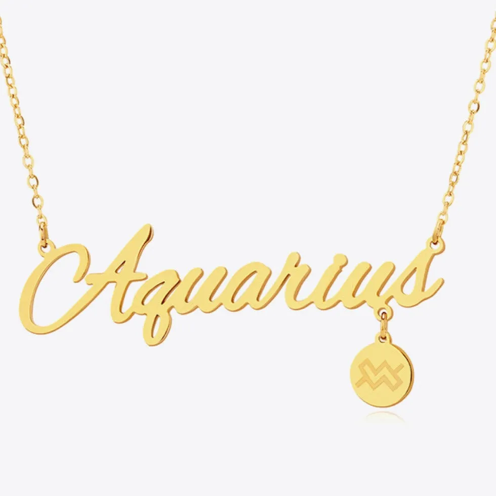 18K Gold Zodiac Constellation Pendant Necklace sold by Mason & Madison Co. product image thumbnail 4