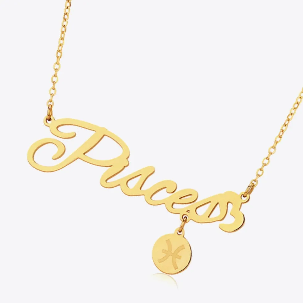 18K Gold Zodiac Constellation Pendant Necklace sold by Mason & Madison Co. product image thumbnail 2