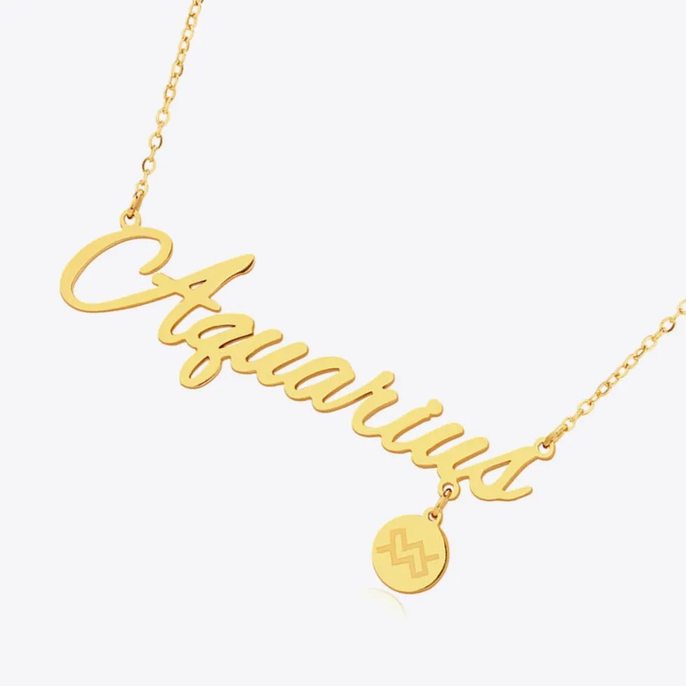 18K Gold Zodiac Constellation Pendant Necklace sold by Mason & Madison Co. product image thumbnail 5