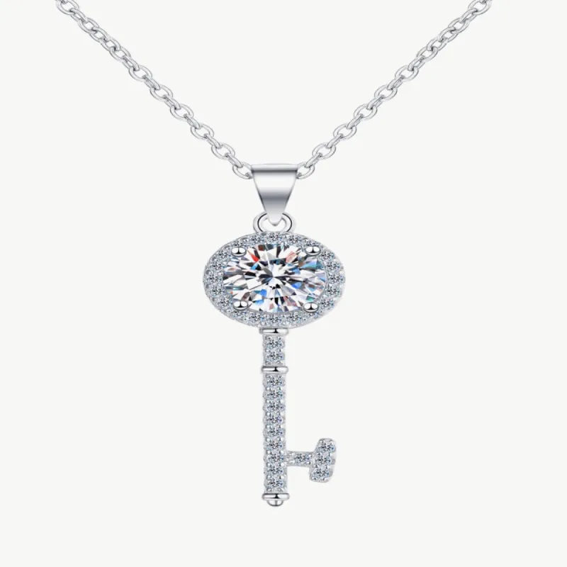 Diamond Key Pendant Necklace - 1 Carat sold by Mason & Madison Co.
