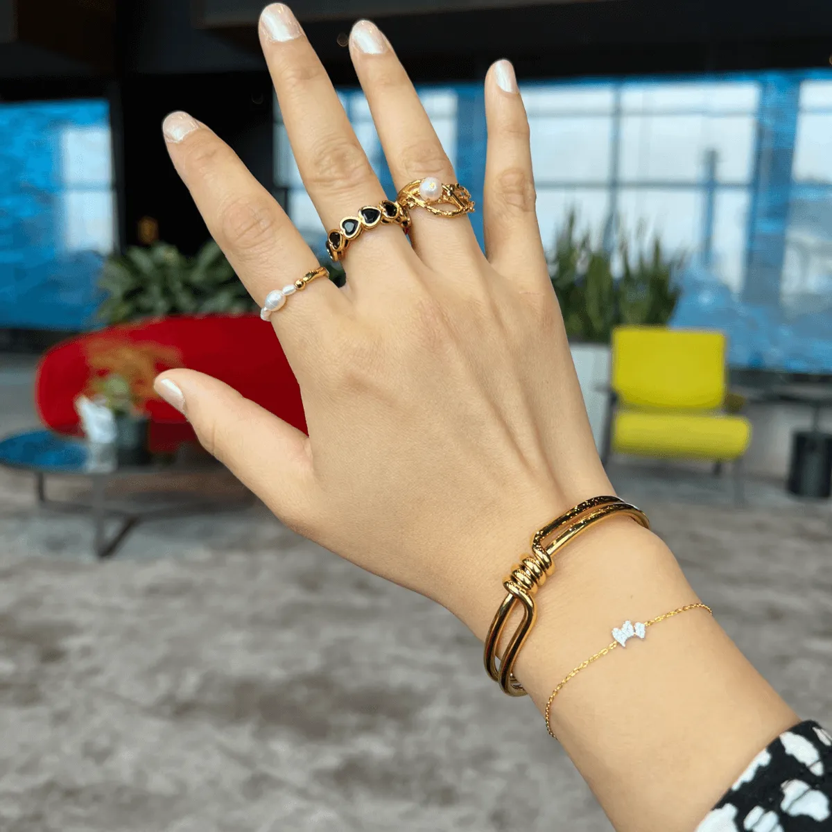 Gold Cuff Bracelet - Open Spiral sold by Mason & Madison Co. product image thumbnail 2