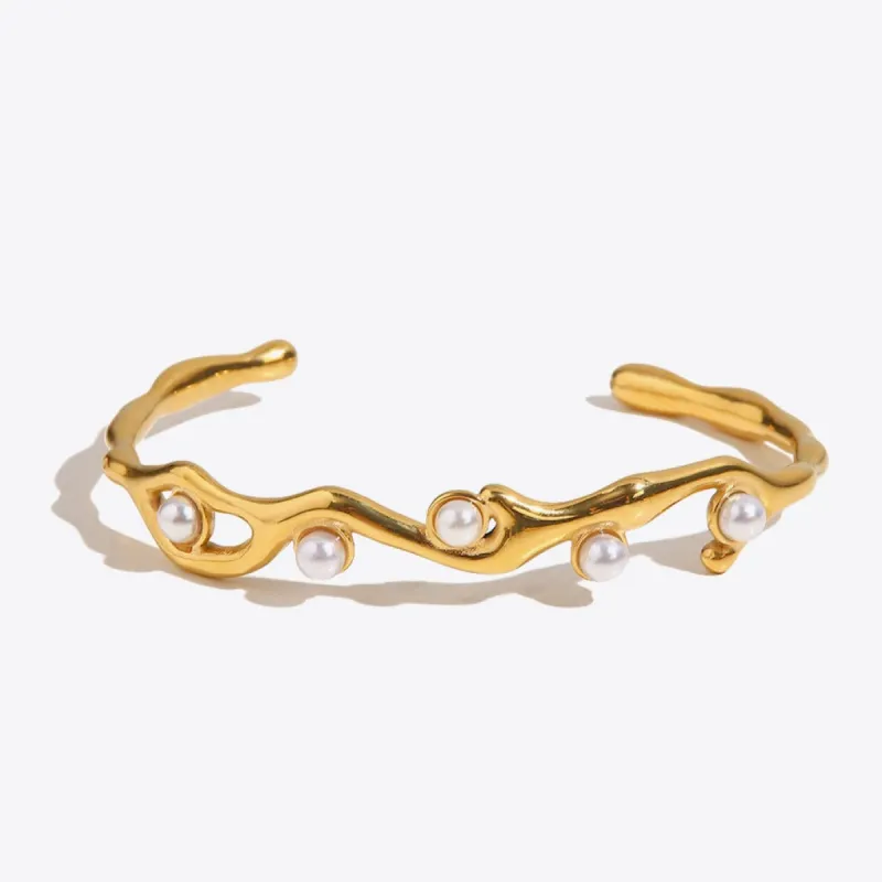 Pearl Cuff Bracelet sold by Mason & Madison Co.