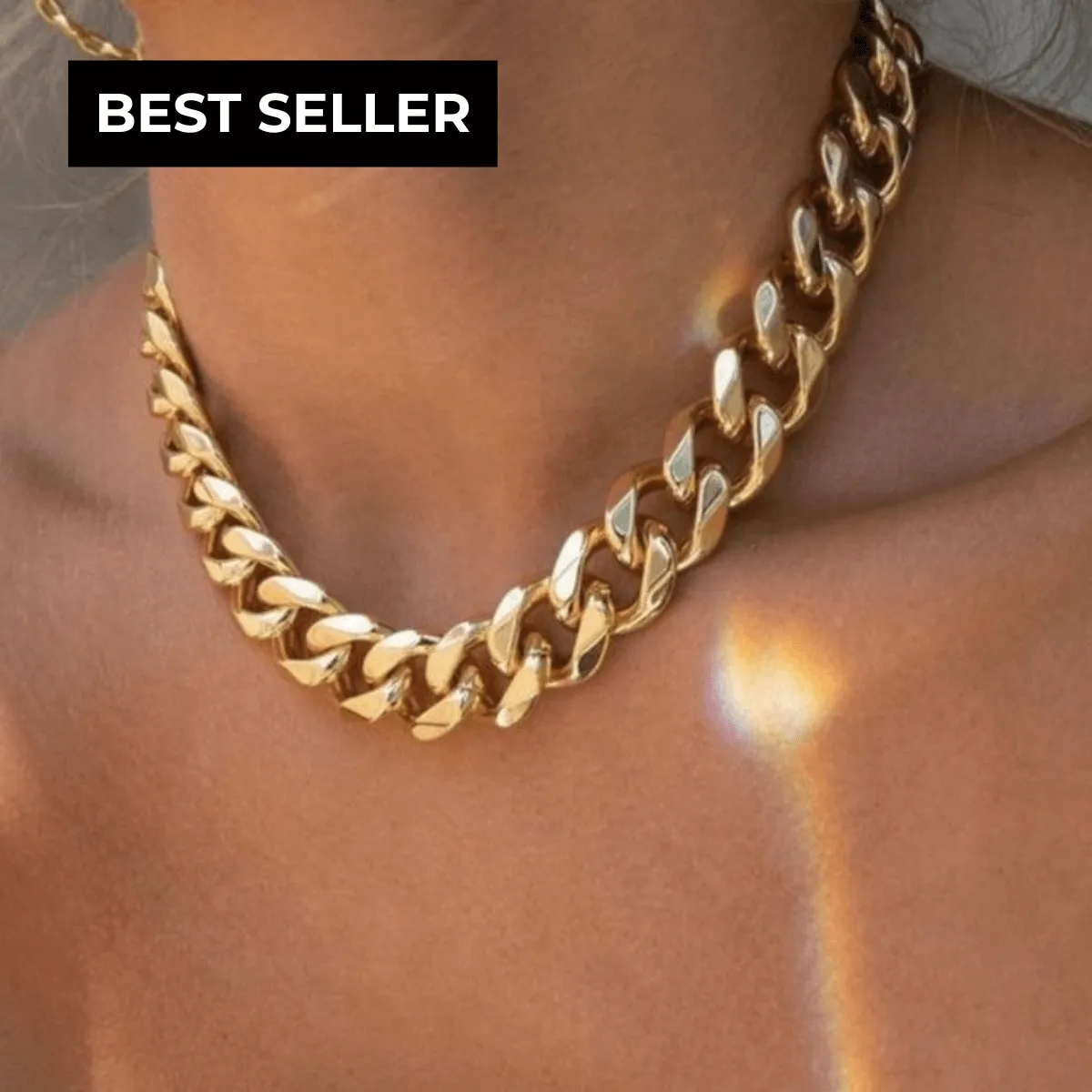 18K Gold Chunky Chain Necklace - MASON CHUNKY CHAIN™ sold by Mason & Madison Co.