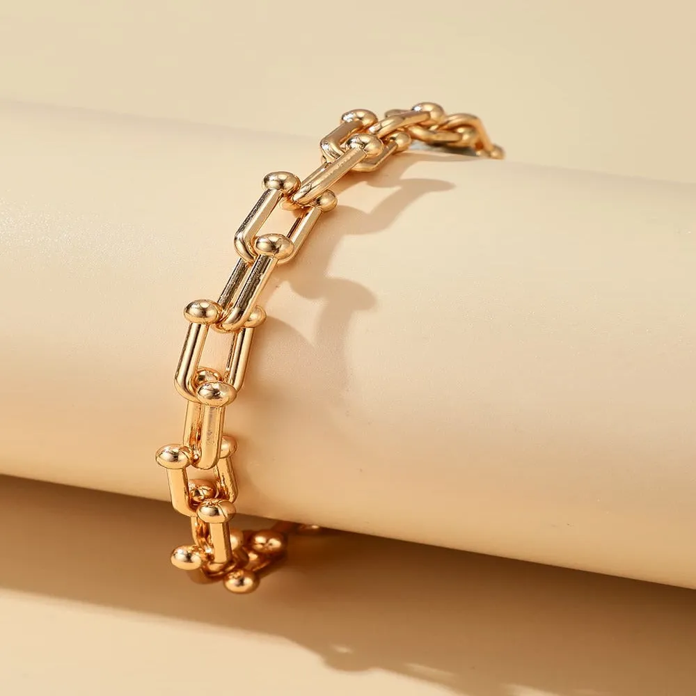 Graduated Link Chain Bracelet sold by Mason & Madison Co. product image thumbnail 3