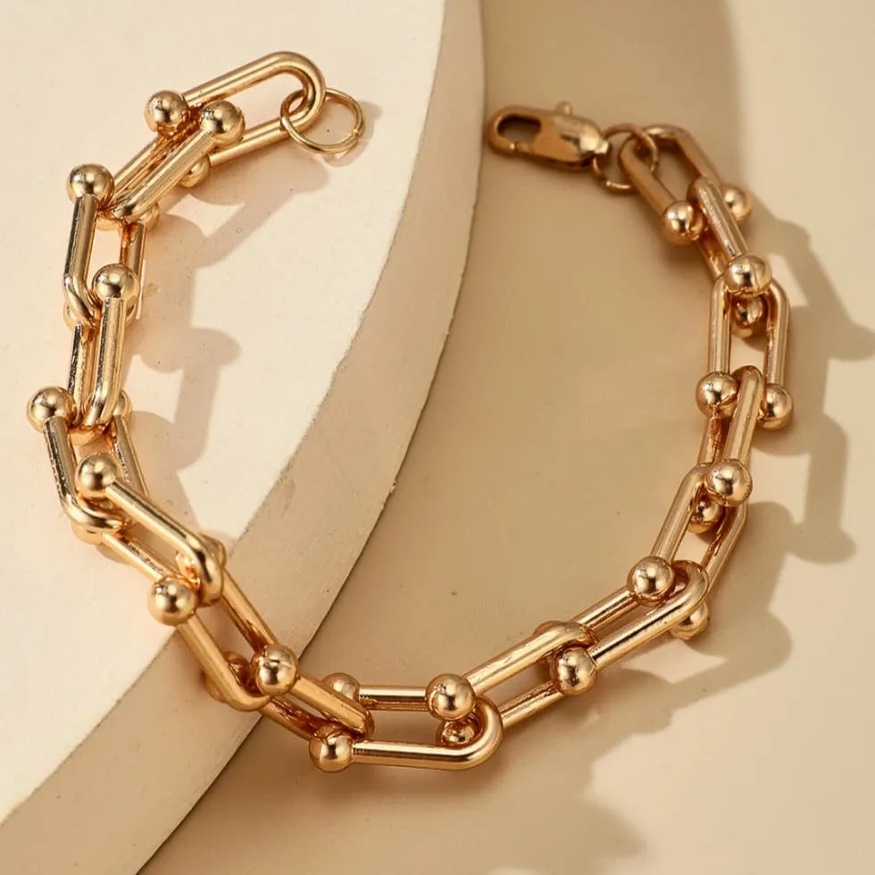 Graduated Link Chain Bracelet sold by Mason & Madison Co. product image thumbnail 5