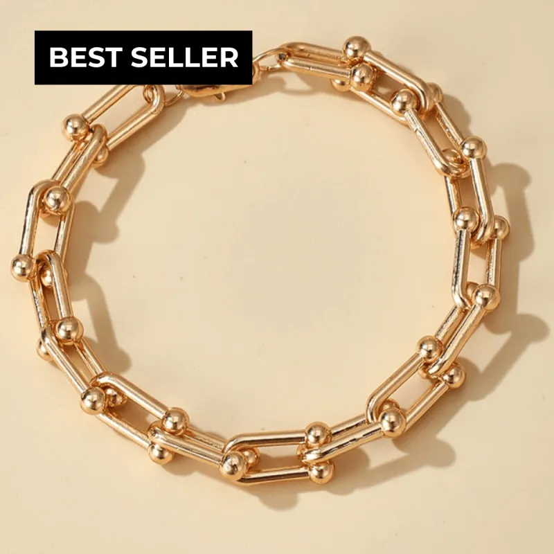 Graduated Link Chain Bracelet sold by Mason & Madison Co.
