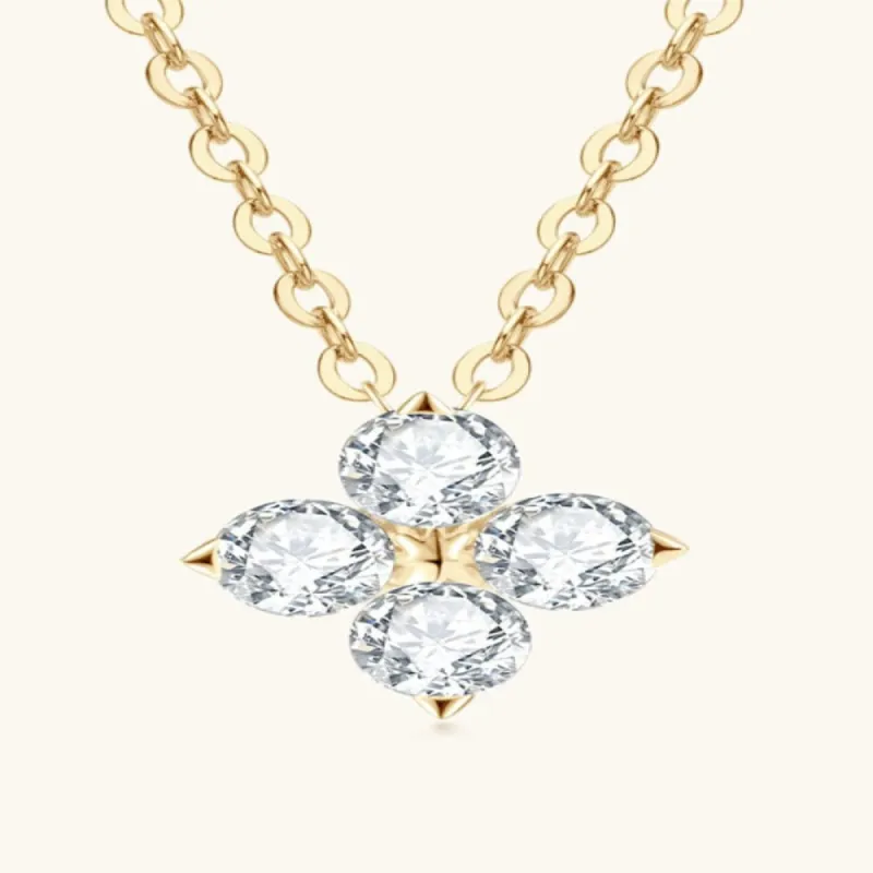 Diamond Four Leaf Clover Pendant Necklace sold by Mason & Madison Co.