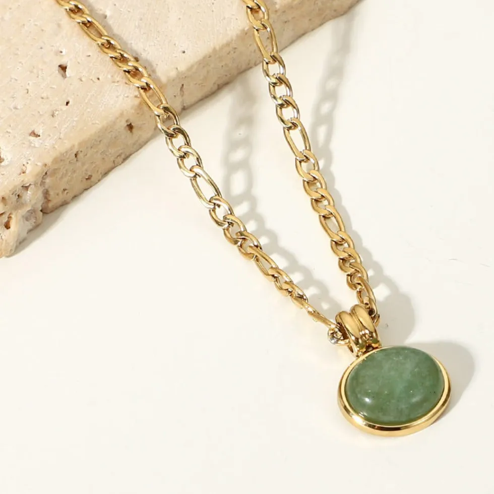 Jade Pendant Necklace sold by Mason & Madison Co. product image thumbnail 4