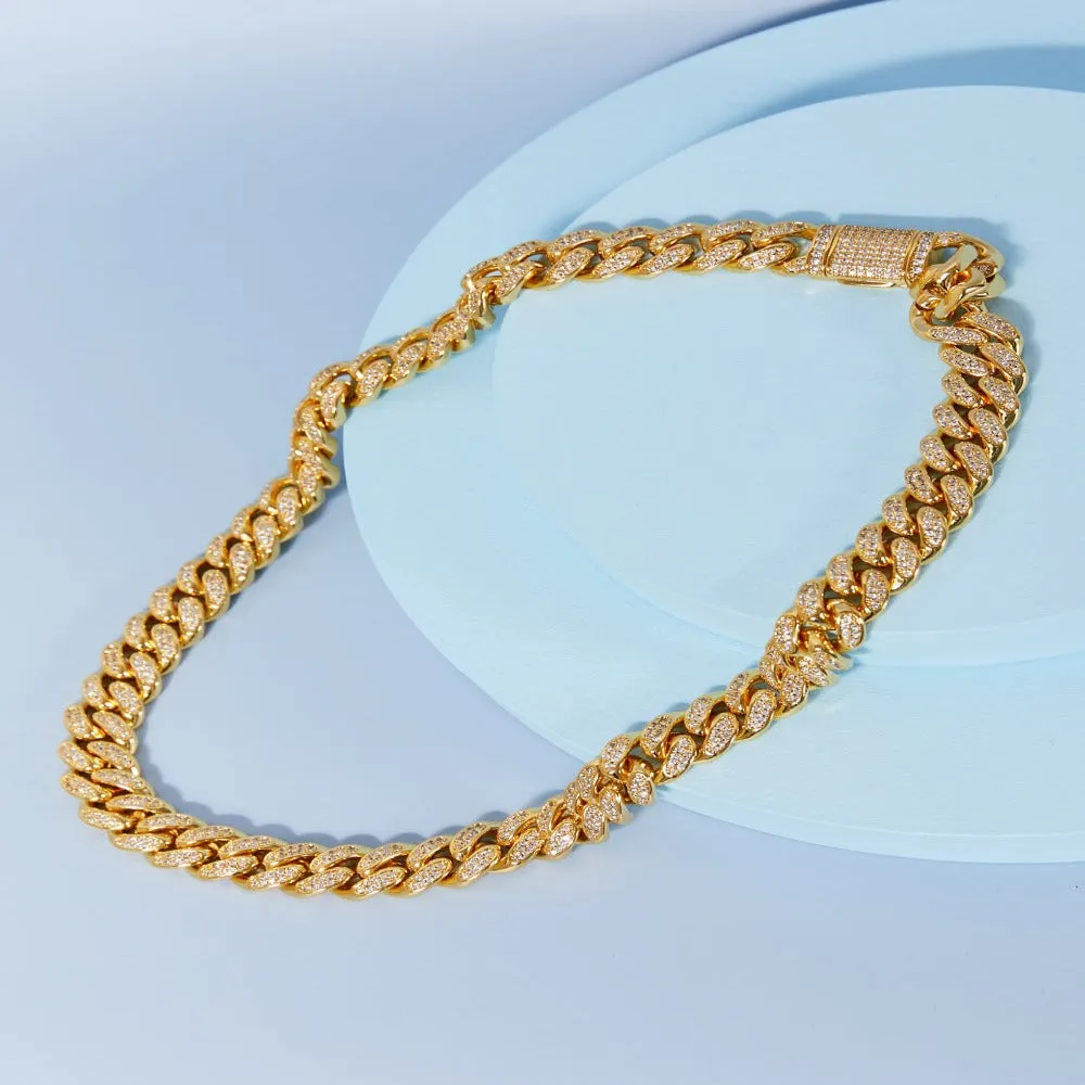 Gold Diamond Chain Necklace - MASON CHUNKY CHAIN™ - On My Mind sold by Mason & Madison Co. product image thumbnail 2