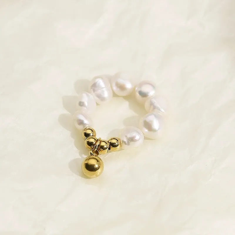 Pendant Pearl Chain Ring sold by Mason & Madison Co.