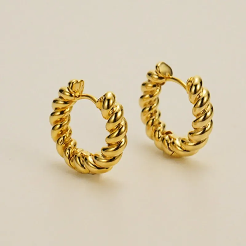 Rope Hoop Earrings sold by Mason & Madison Co.