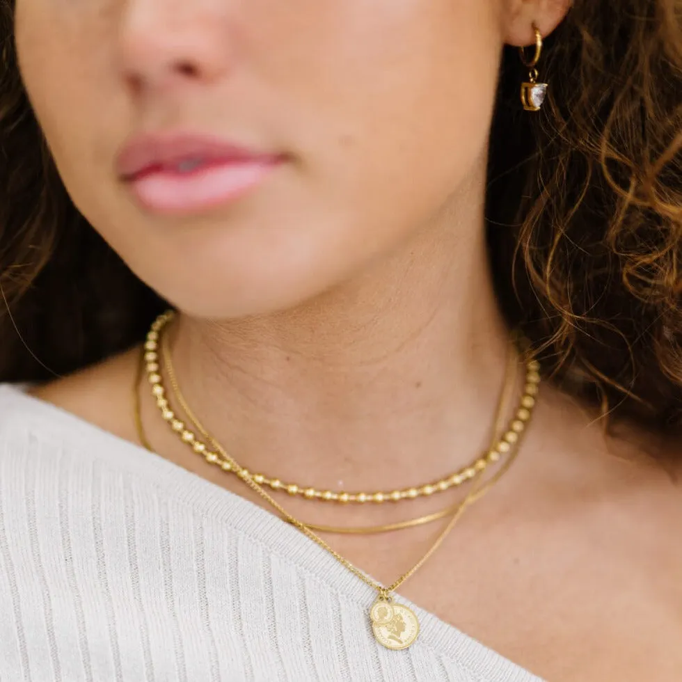 Make a Wish Gold Coin Pendant Necklaces Bundle sold by Mason & Madison Co. product image thumbnail 2