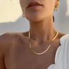 18K Gold Herringbone Chain Necklace sold by Mason & Madison Co.