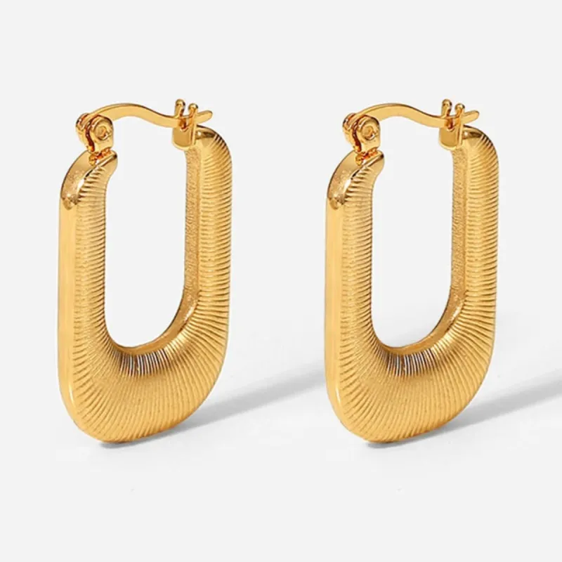 Gold Hoop Earrings - Thread U sold by Mason & Madison Co.