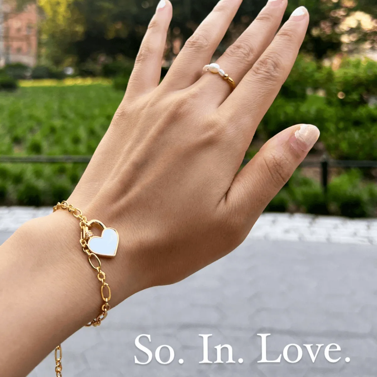 Half Pearl Adjustable Ring sold by Mason & Madison Co. product image thumbnail 5