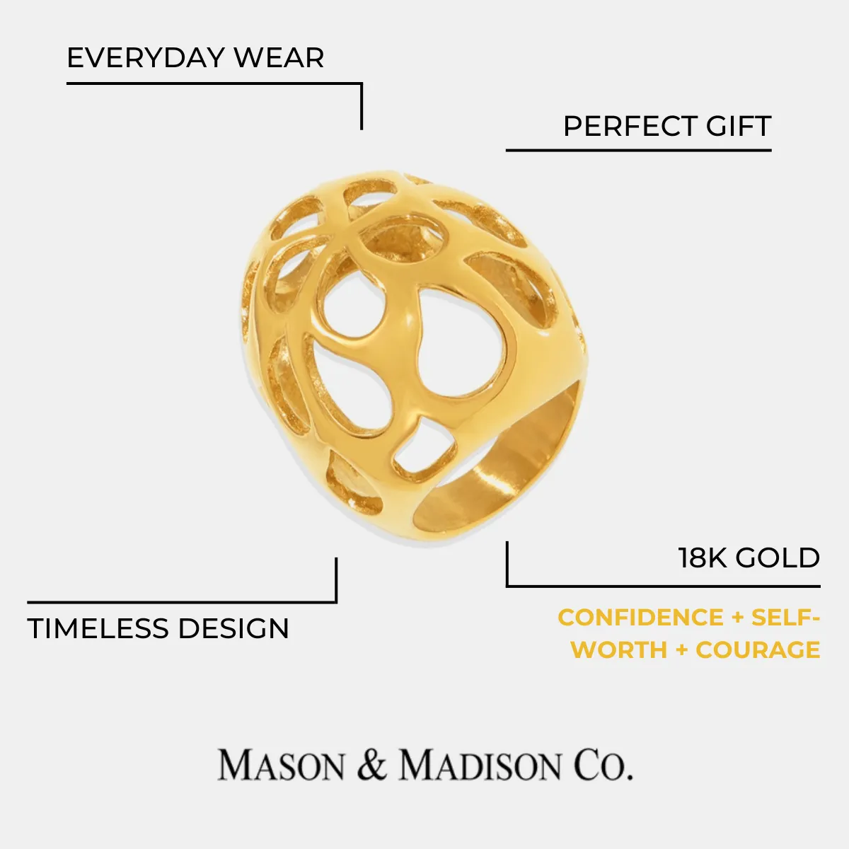 Gold Ring - Cutout sold by Mason & Madison Co. product image thumbnail 4