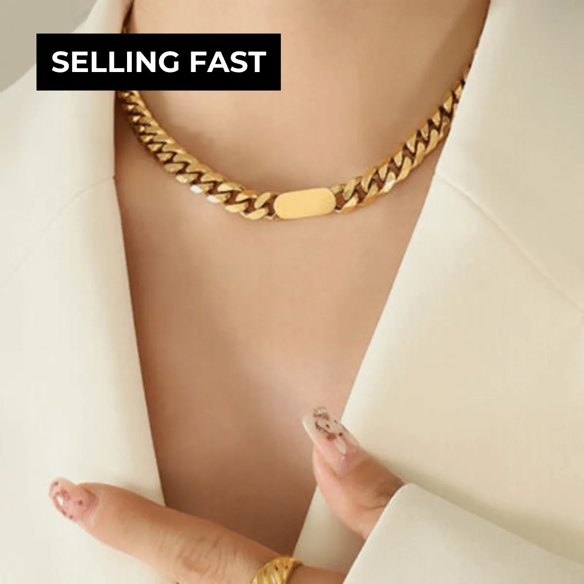 Gold Chain Necklace Bracelet Bundle Set - MASON CHUNKY CHAIN™ To Be Elegant sold by Mason & Madison Co. product image thumbnail 4