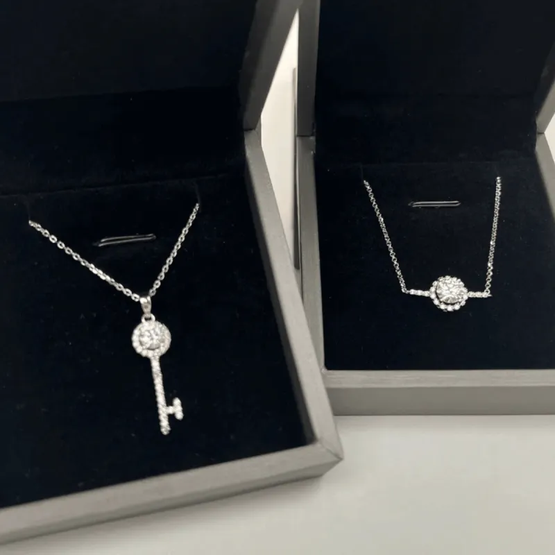 Diamond Pendant Necklace Bracelet Jewelry Bundle Set - Key sold by Mason & Madison Co.