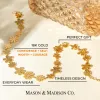 Gold Chain Necklace Bracelet Bundle Set - Flower sold by Mason & Madison Co.