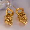 Gold Cable Chain Necklace Earrings Ring Bundle Set sold by Mason & Madison Co.