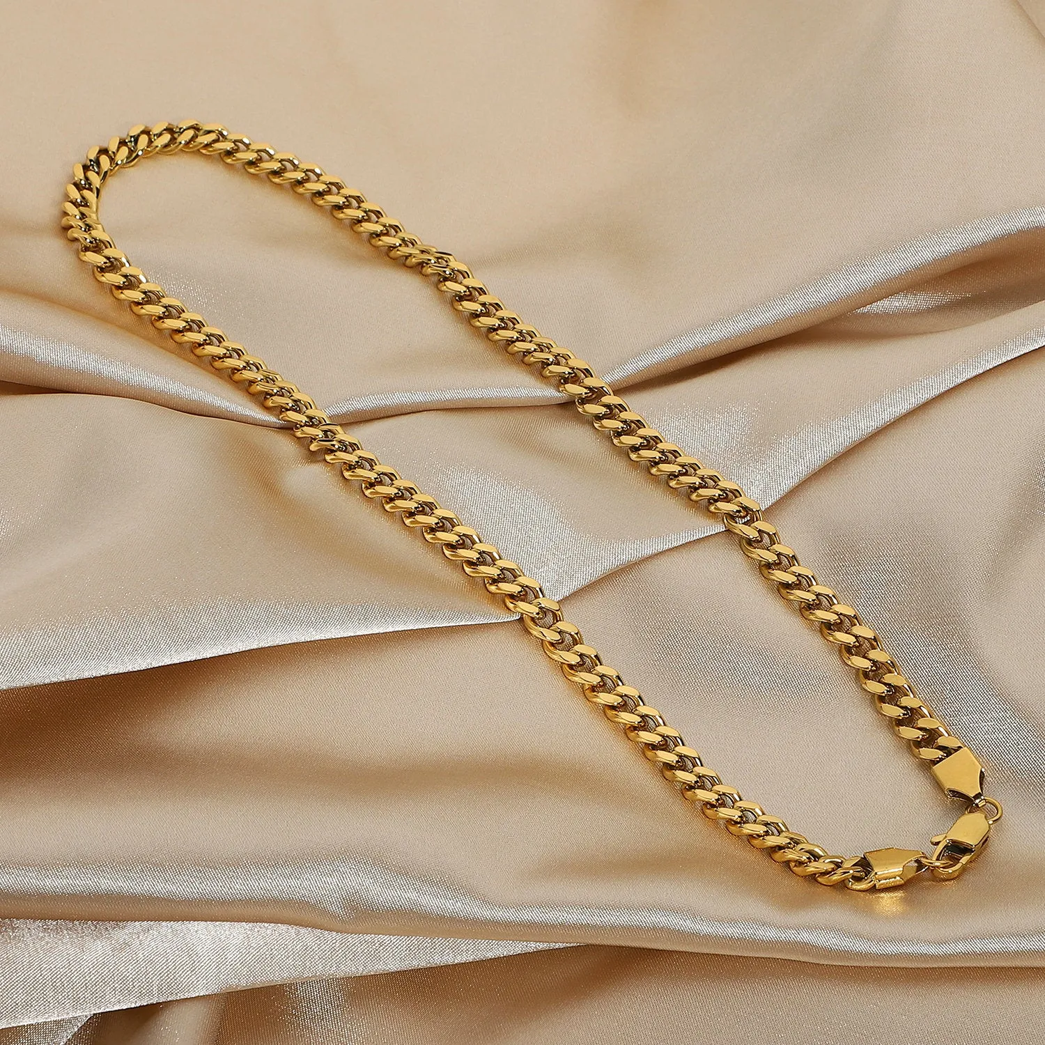 Gold Cable Chain Necklace sold by Mason & Madison Co. product image thumbnail 3