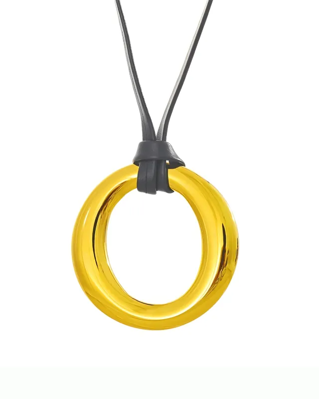 Gold Pendant Necklace - Symbiose Cord sold by Mason & Madison Co.
