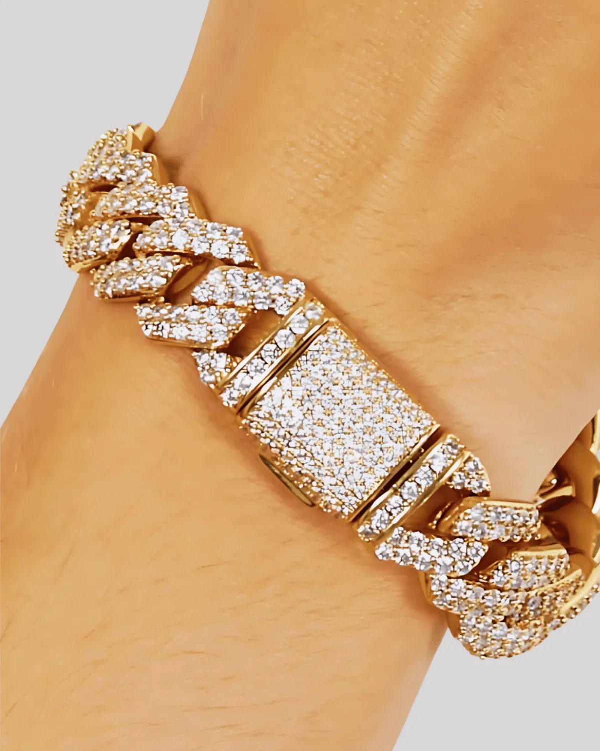 Best Trending Trendy Gold Diamond Chain Bracelet Jewelry Gift on Sale for Women, Lady, Mother, Wife sold by Mason & Madison Co.