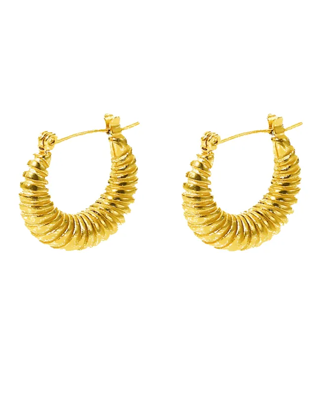 Best Trending Trendy Gold Hoop Earrings Jewelry Gift on Sale for Women, Lady, Mother, Wife sold by Mason & Madison Co.