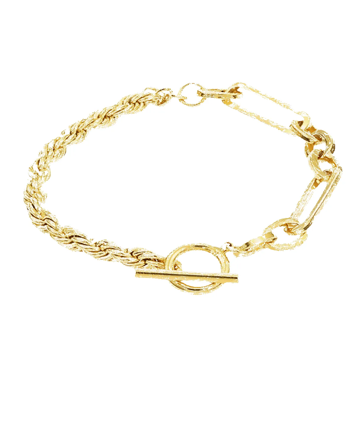 Best Trending Trendy Gold Rope Link Chain Bracelet Jewelry Gift on Sale for Women, Lady, Mother, Wife sold by Mason & Madison Co.