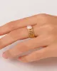 18K Pearl Open Ring - MADISON PEARL DUET™ sold by Mason & Madison Co.