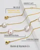 18K Pearl Chain Necklace sold by Mason & Madison Co.