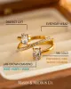 18K Gold Diamond Open Ring sold by Mason & Madison Co.