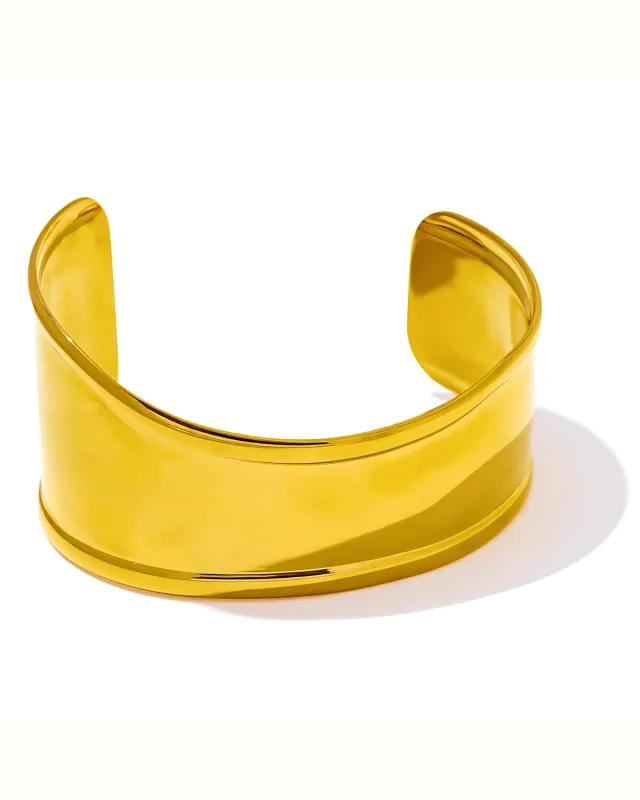 18K Gold Cuff Bracelet - Bone sold by Mason & Madison Co.