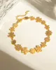Gold Chain Bracelet - Flower sold by Mason & Madison Co.